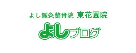 よし鍼灸整骨院 東花園院 よしブログ